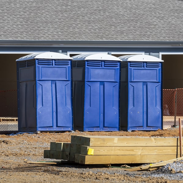 is there a specific order in which to place multiple porta potties in Hayti